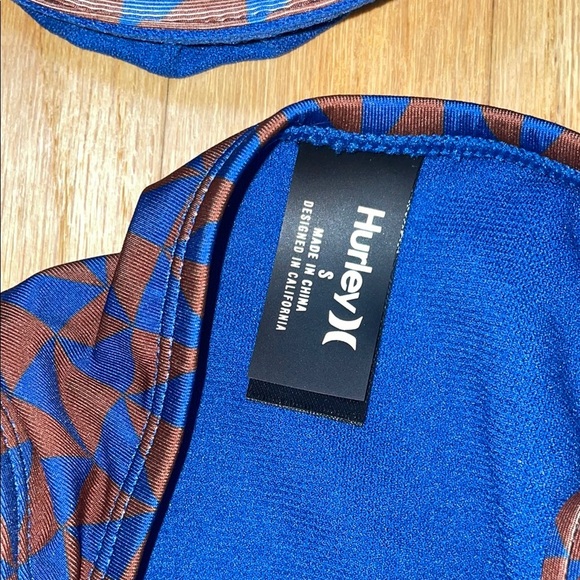 Hurley Blue and Orange Bikini with Adjustable Straps - Picture 5 of 7